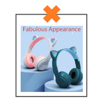 Koptelefoon kattenoortjes zwart